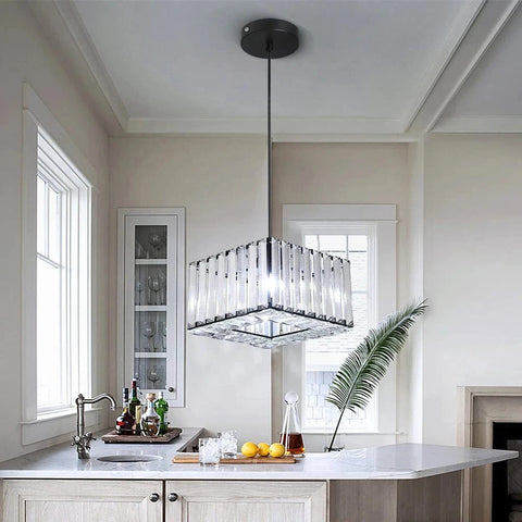 plafonniers cristaux cuisine