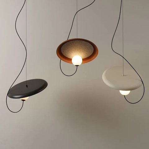 plafonniers salons modernes marron blanc et noir