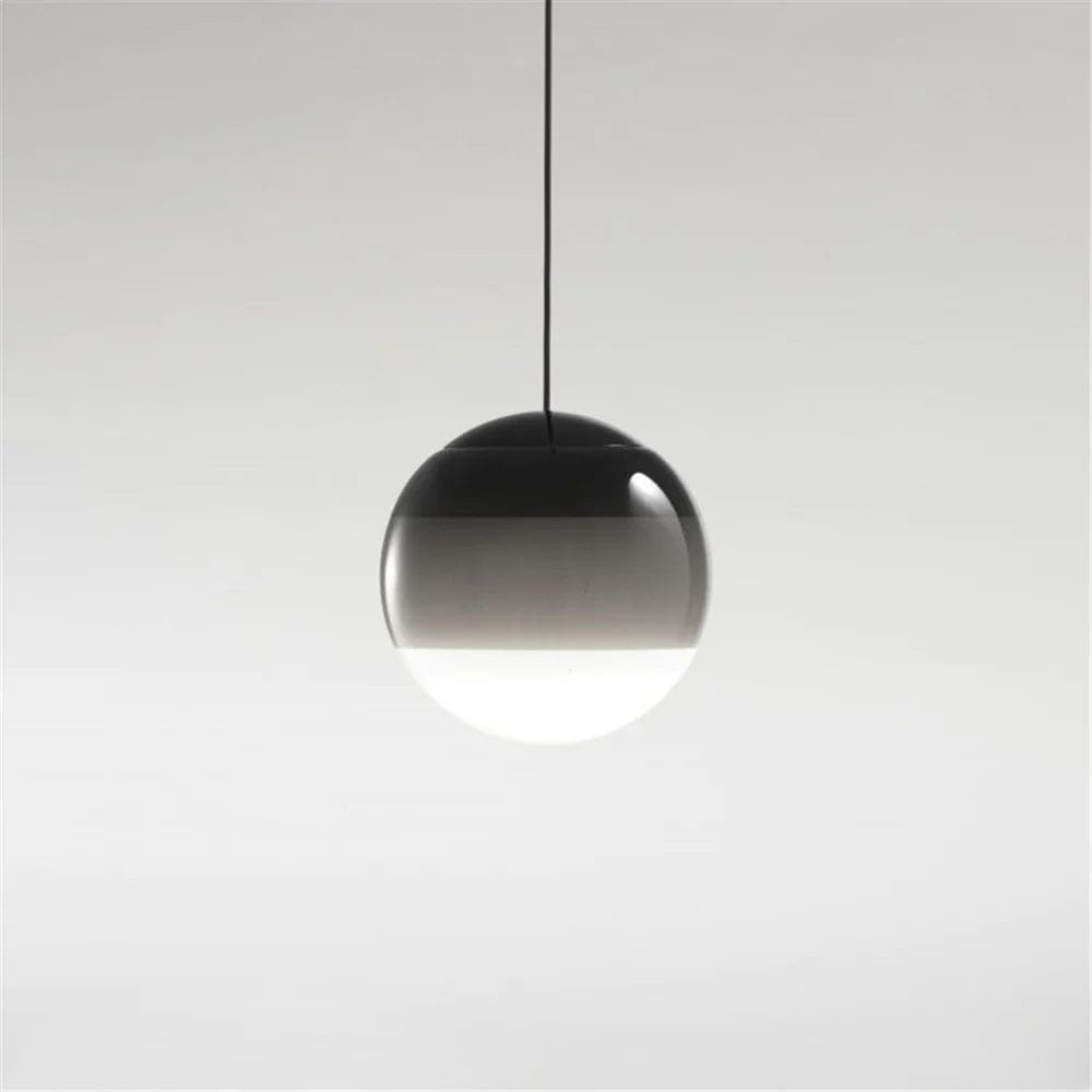 plafonnier en verre gris 