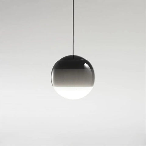 plafonnier en verre gris 