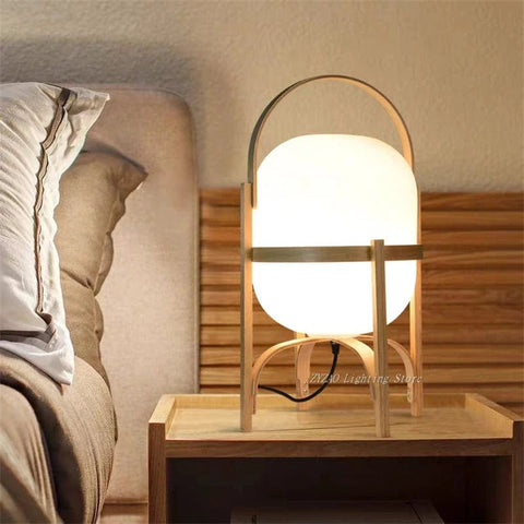 lampe en bois 
