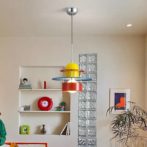 suspension luminaire coloré