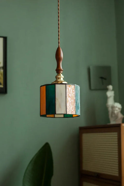 suspension luminaire en couleur