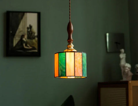 suspension luminaire japonais couleur