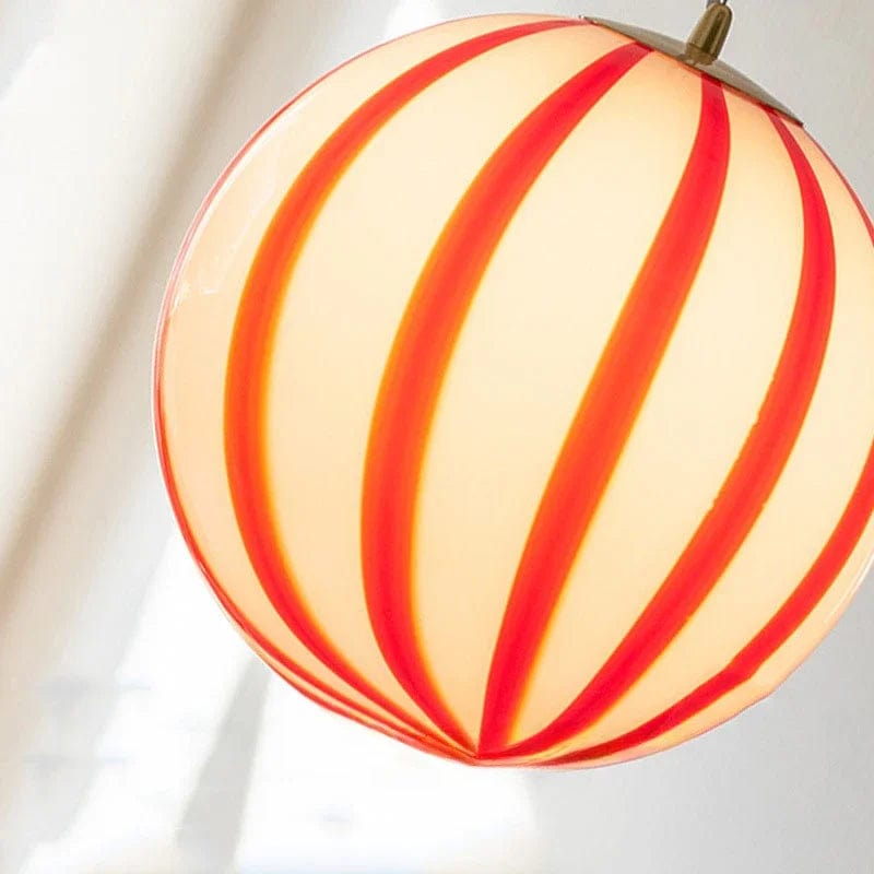 plafonnier design rouge 