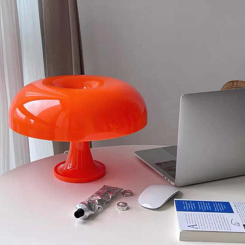 lampe champignon orange