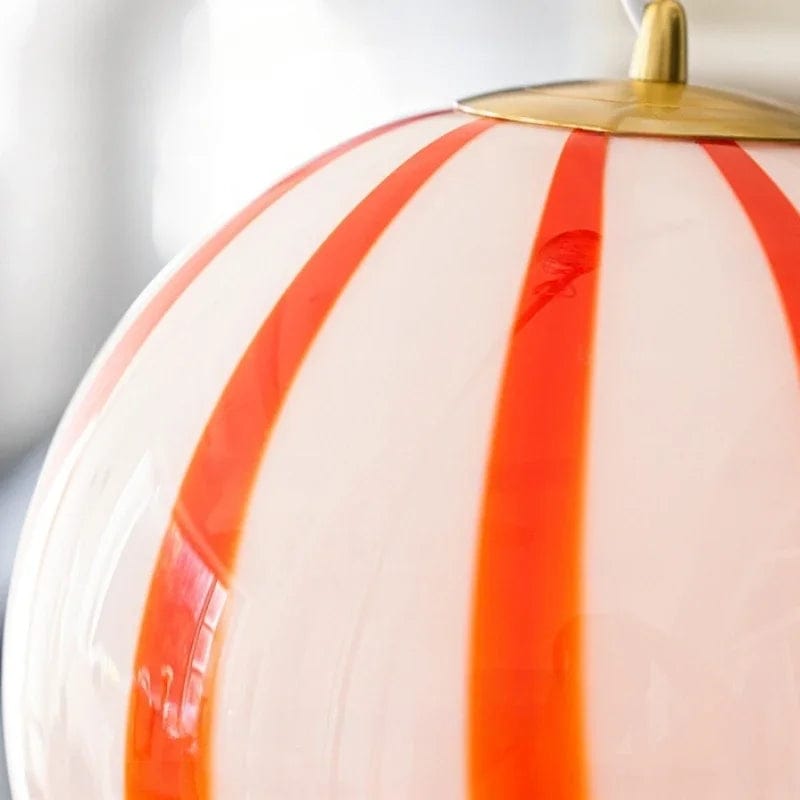 plafonnier design rouge 